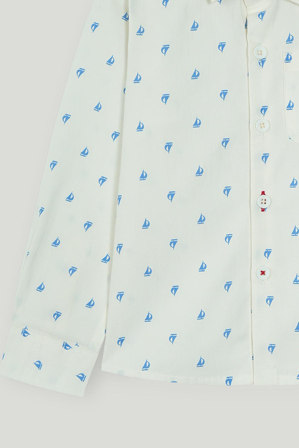 Engine Boys Casual Shirt VIC026-I05-WH1