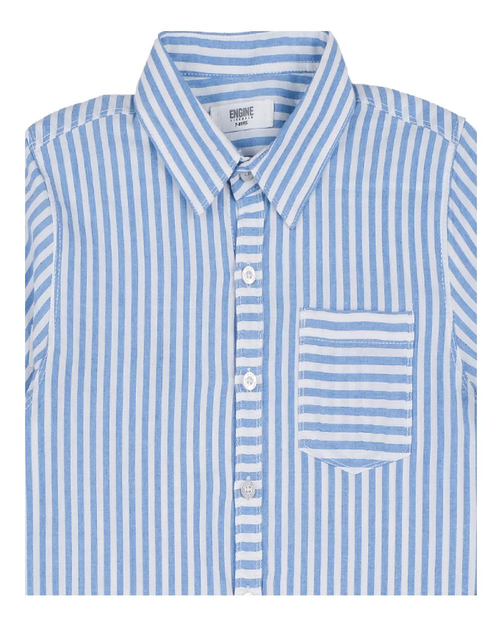 Engine Boys Casual Shirt VKC009-K02-BLU