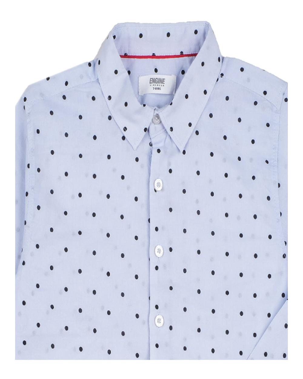 Engine Boys Casual Shirt VKC010-K02-LBL
