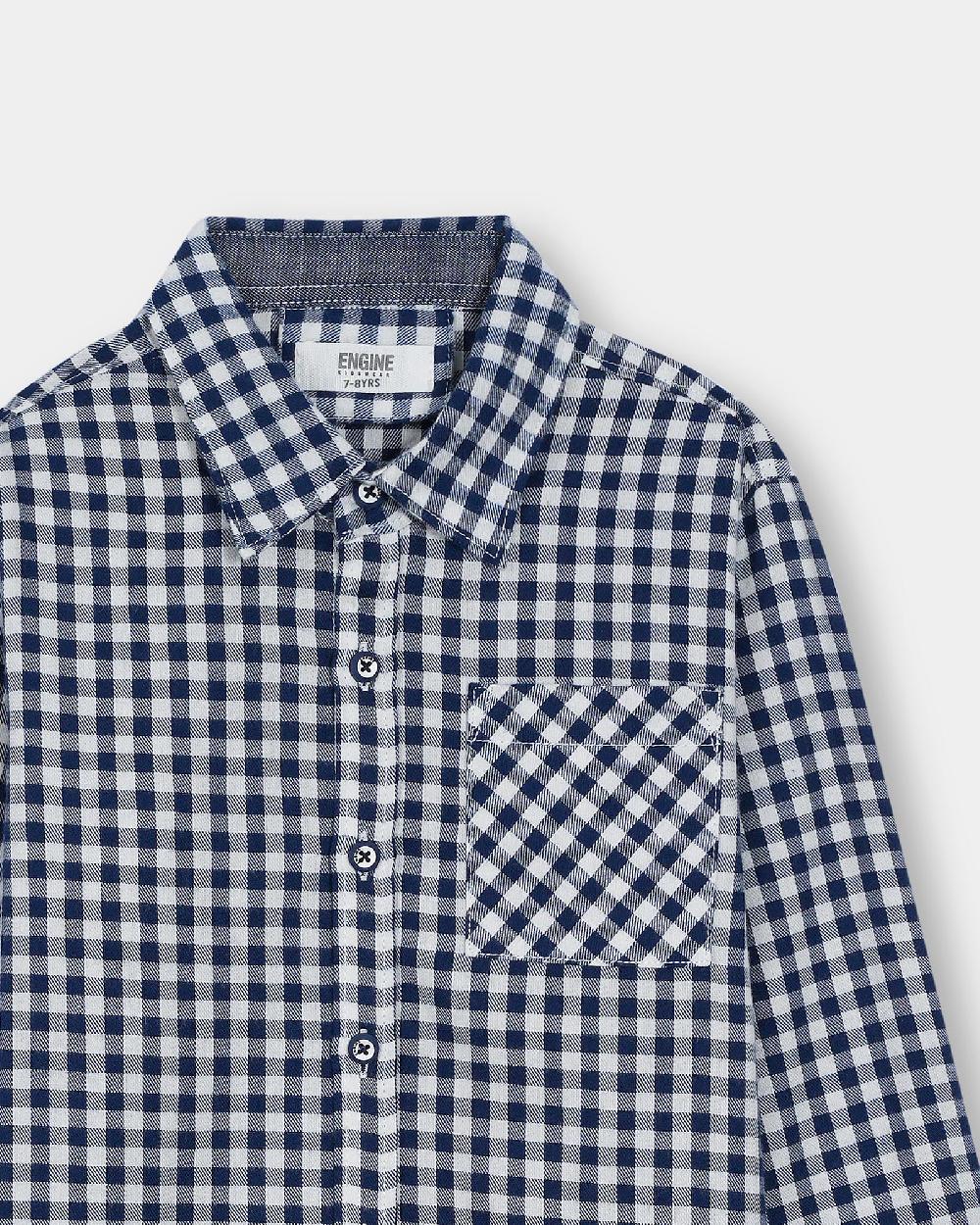 Engine Boys Casual Shirt VKC028-506-NVY
