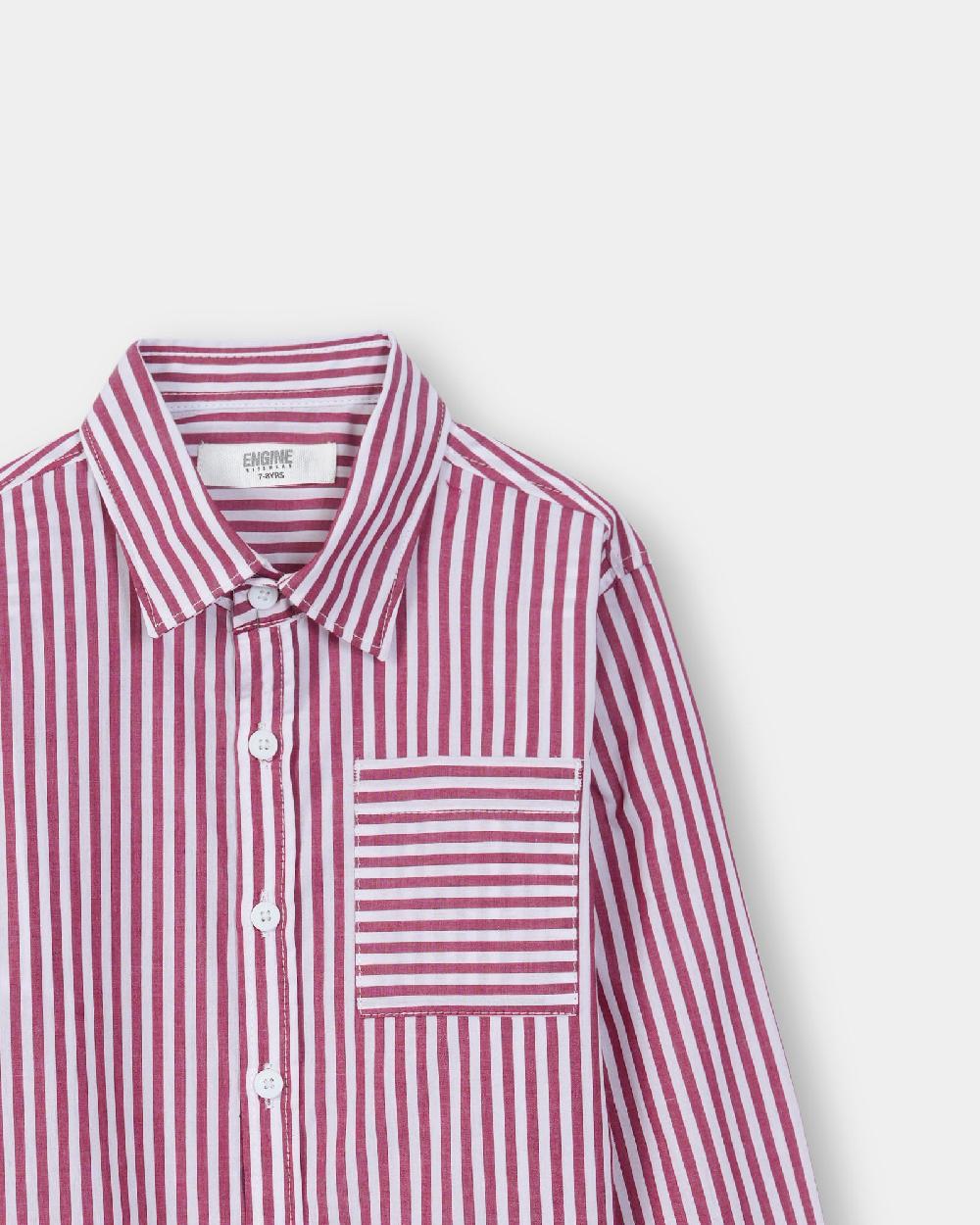 Engine Boys Casual Shirt VKC036-506-RED