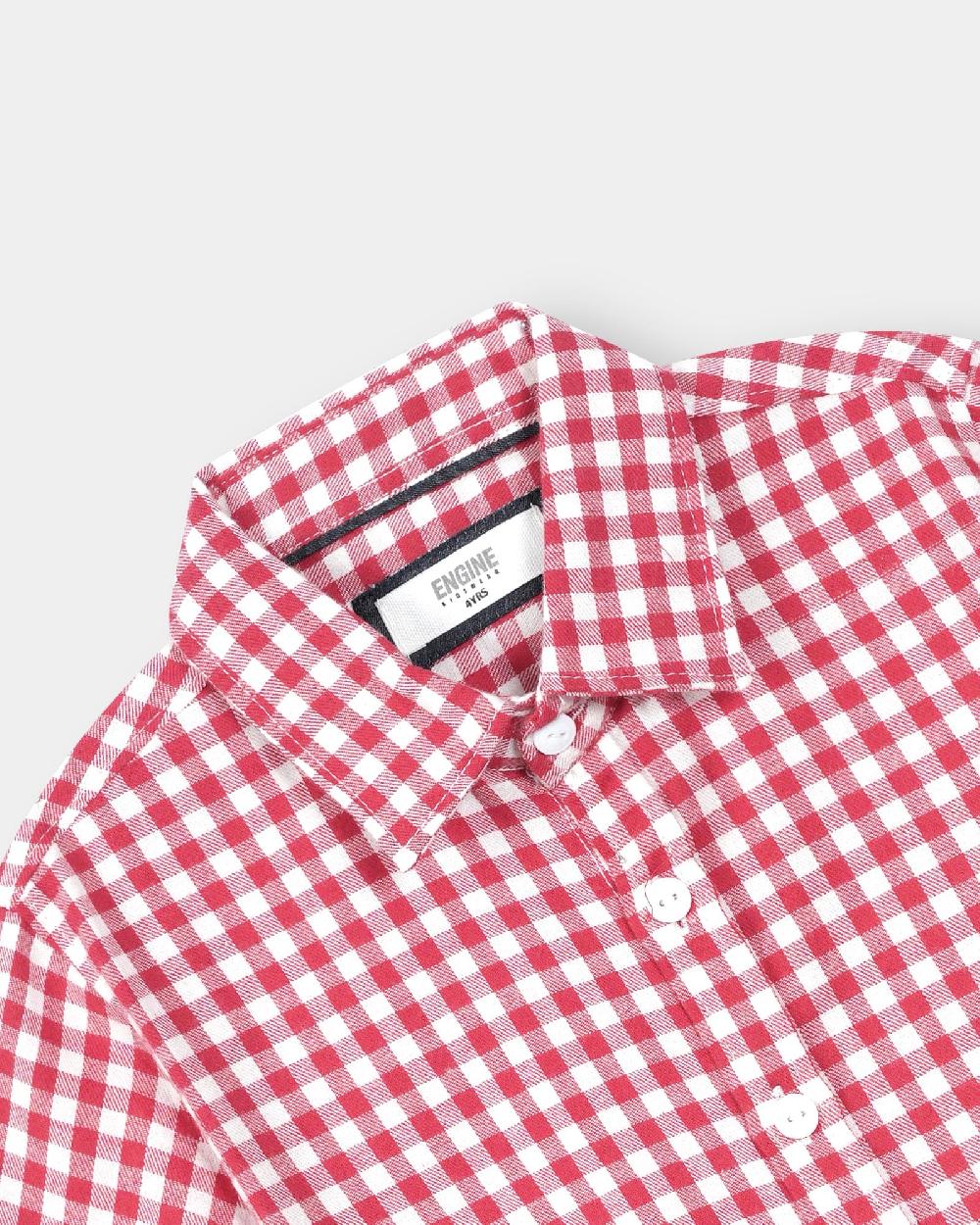 Engine Boys Casual Shirt VTC025-2YR-RED