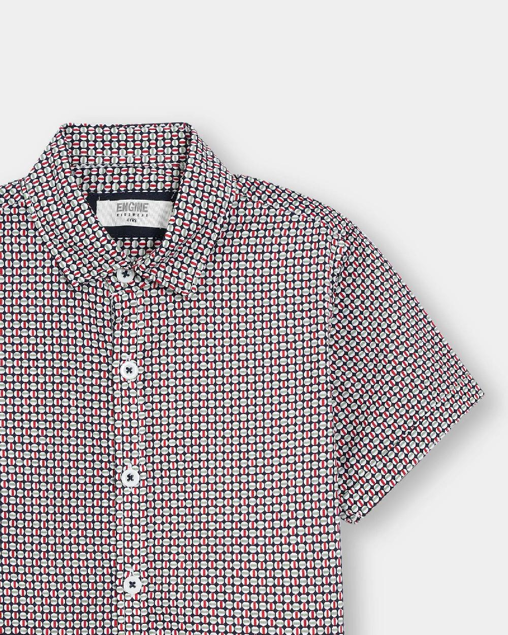 Engine Boys Casual Shirt VTC028-2YR-RED