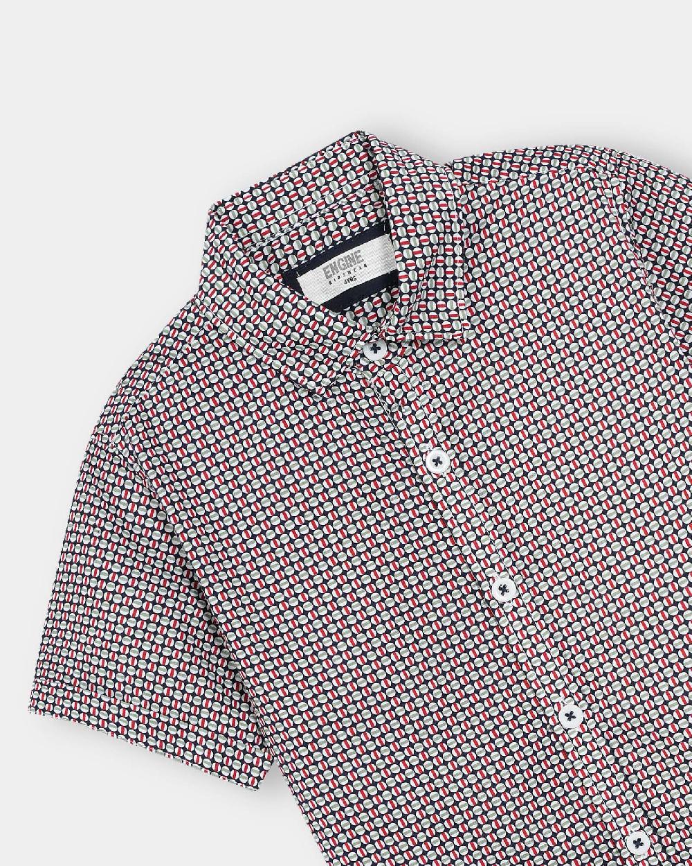 Engine Boys Casual Shirt VTC028-2YR-RED