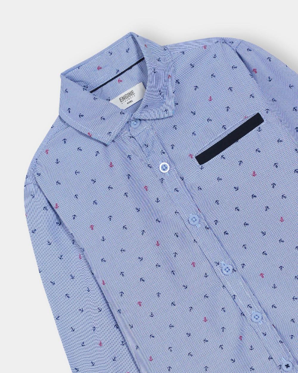 Engine Boys Casual Shirt VTC029-3YR-BLU