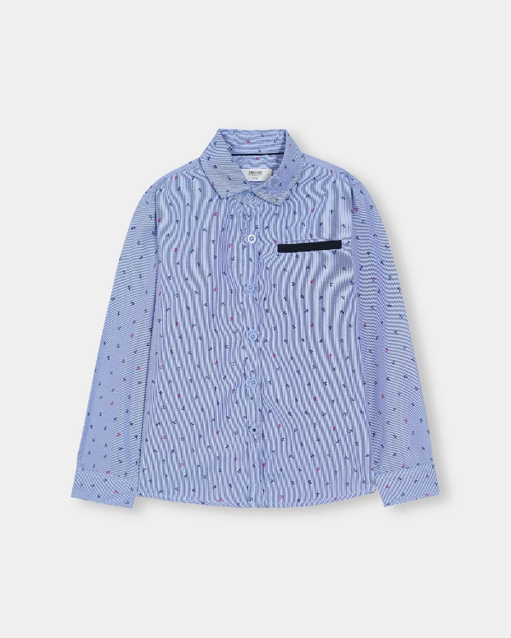 engine Boys Casual Shirt VTC029-3YR-BLU