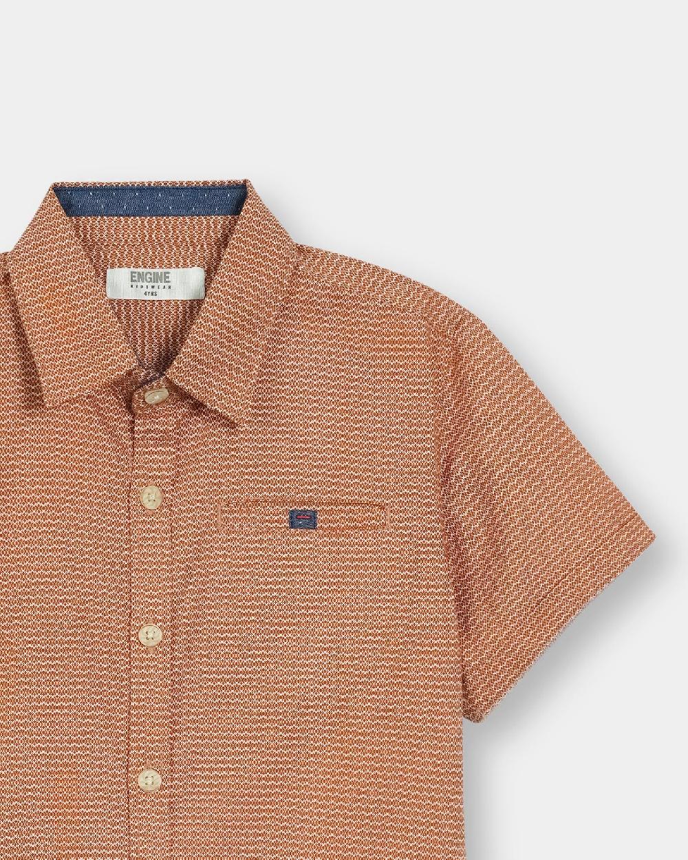 Engine Boys Casual Shirt VTC031-3YR-ORG