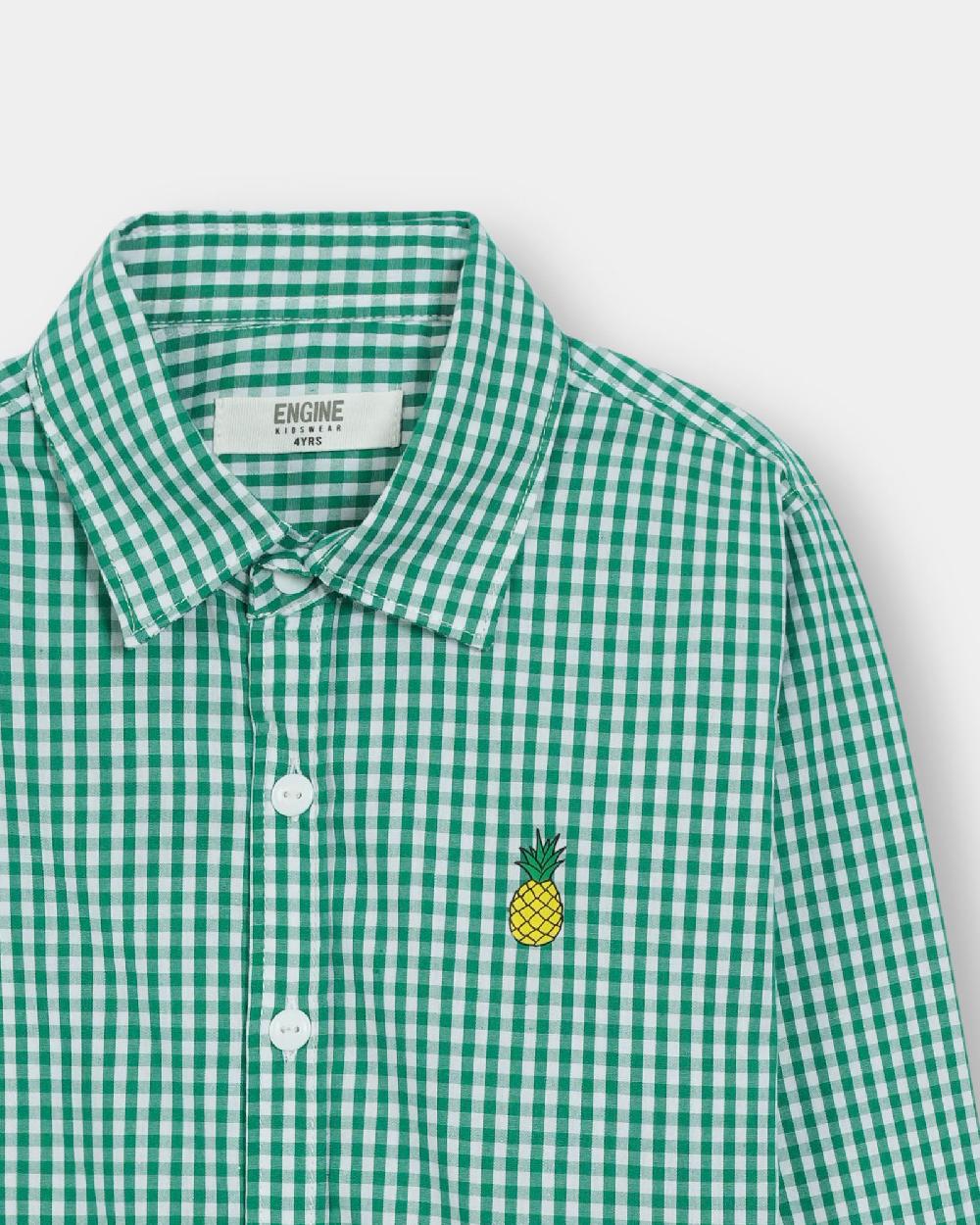 Engine Boys Casual Shirt VTC032-2YR-GRN