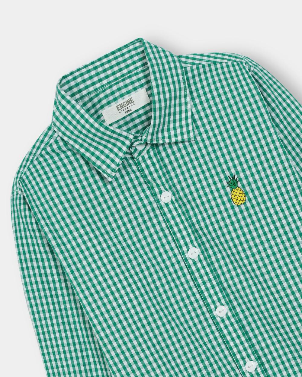 Engine Boys Casual Shirt VTC032-2YR-GRN