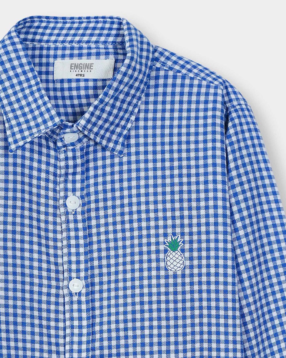 Engine Boys Casual Shirt VTC032-3YR-BLU