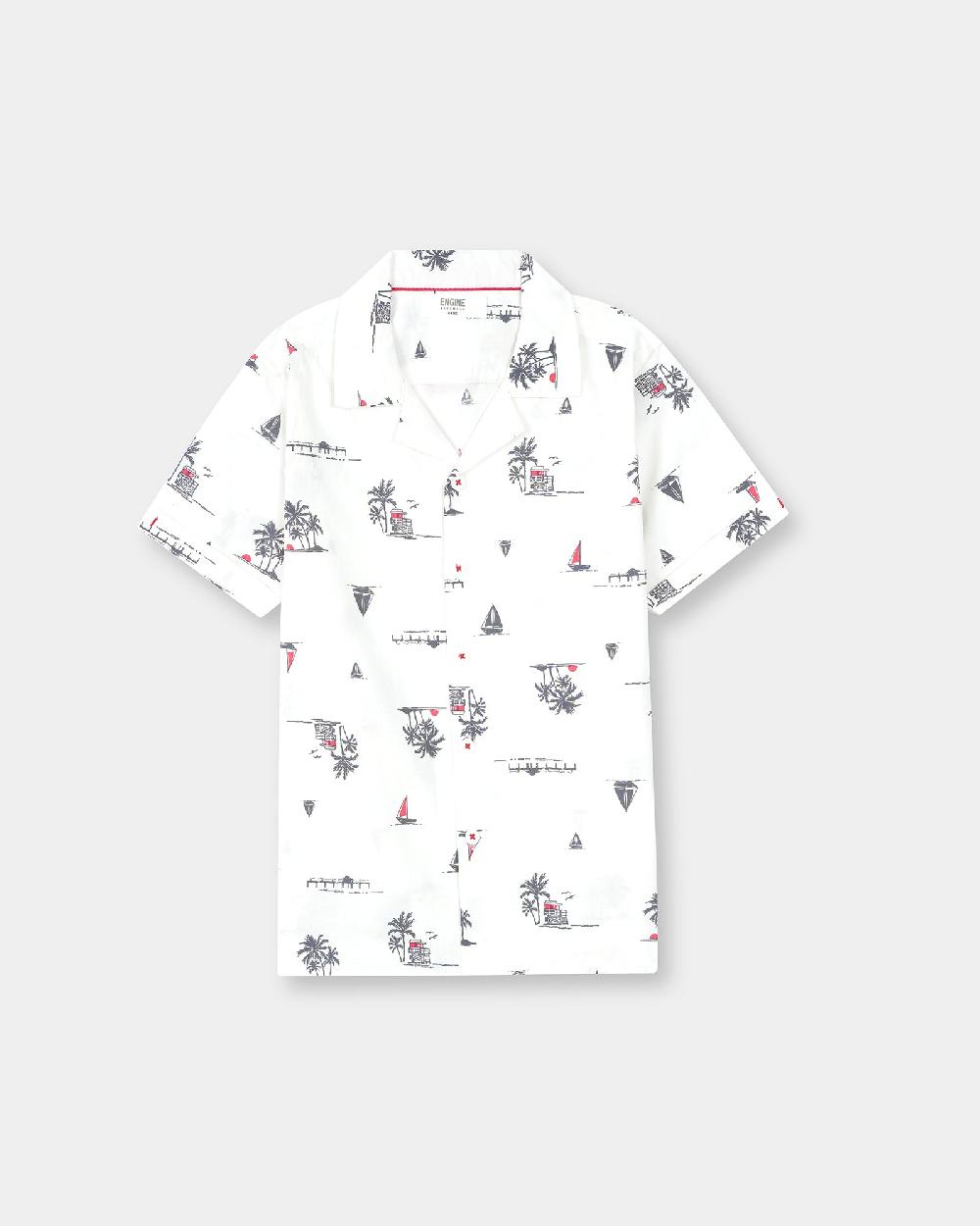 engine Boys Casual Shirt VTC034-2YR-WH1