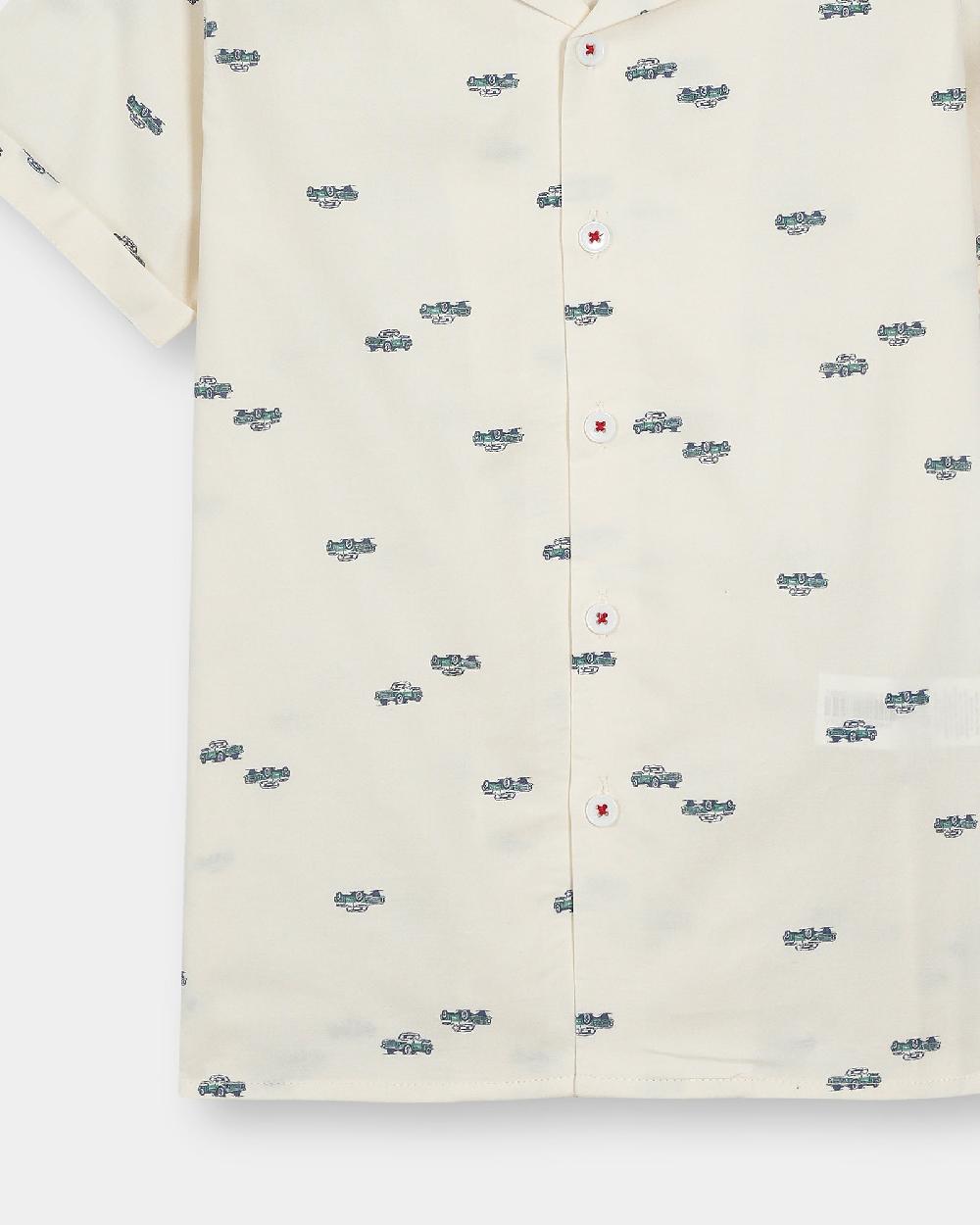 Engine Boys Casual Shirt VTC034-2YR-WHT