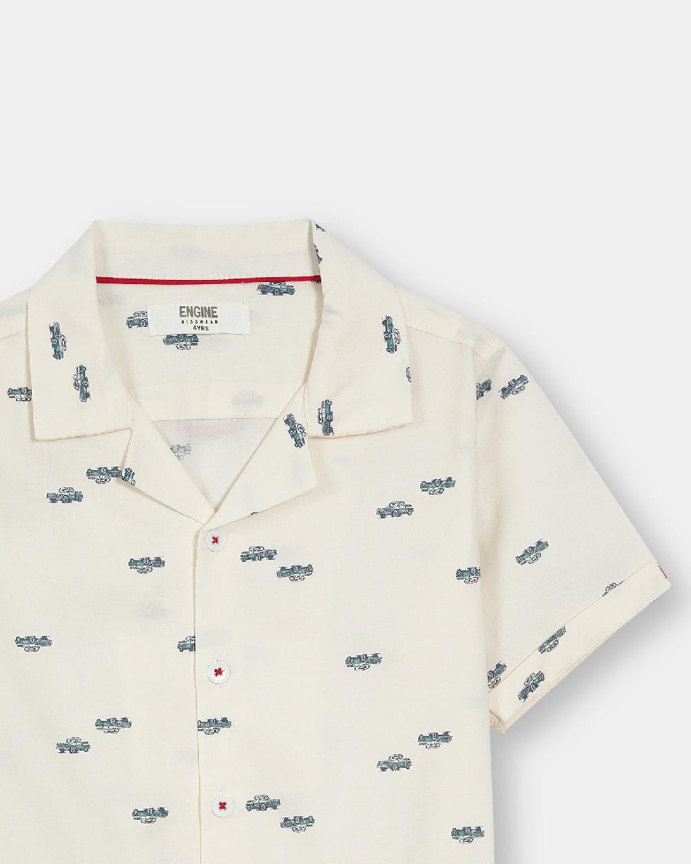Engine Boys Casual Shirt VTC034-2YR-WHT
