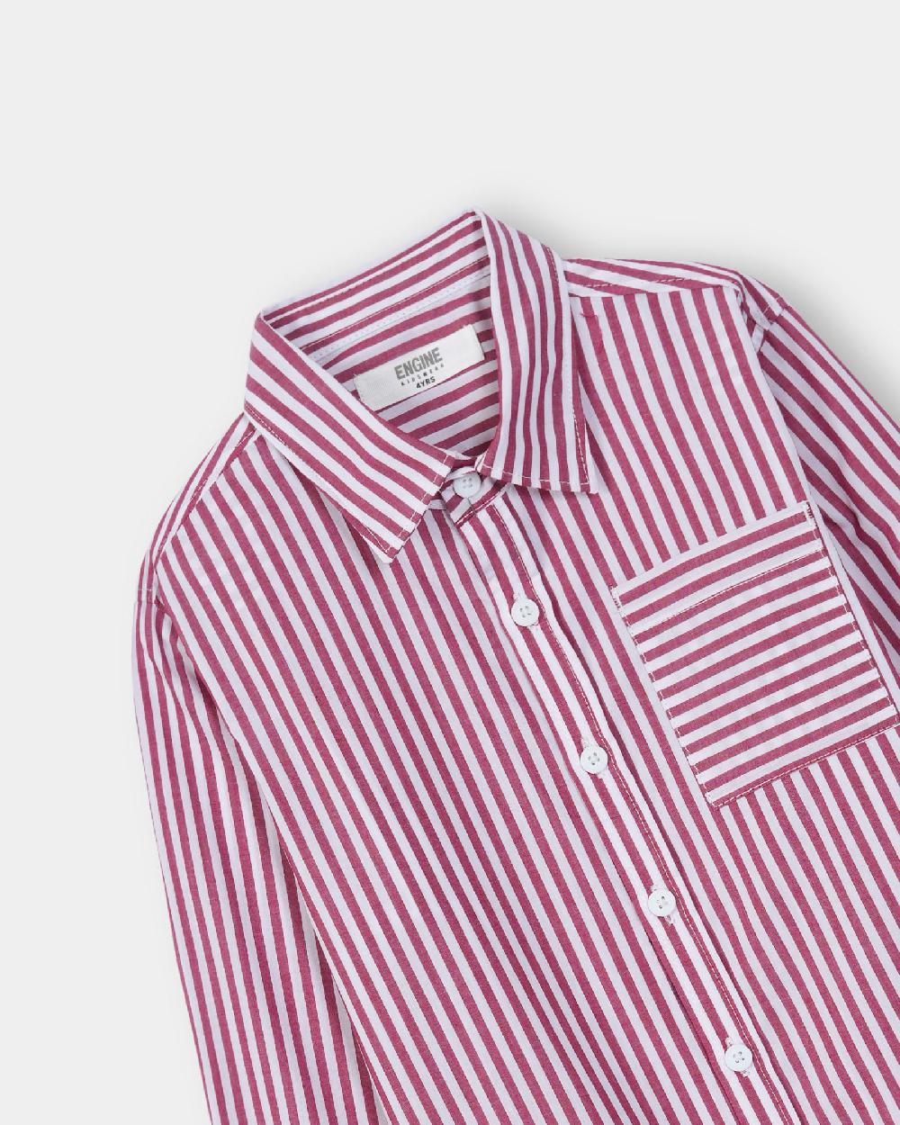 Engine Boys Casual Shirt VTC036-2YR-RED