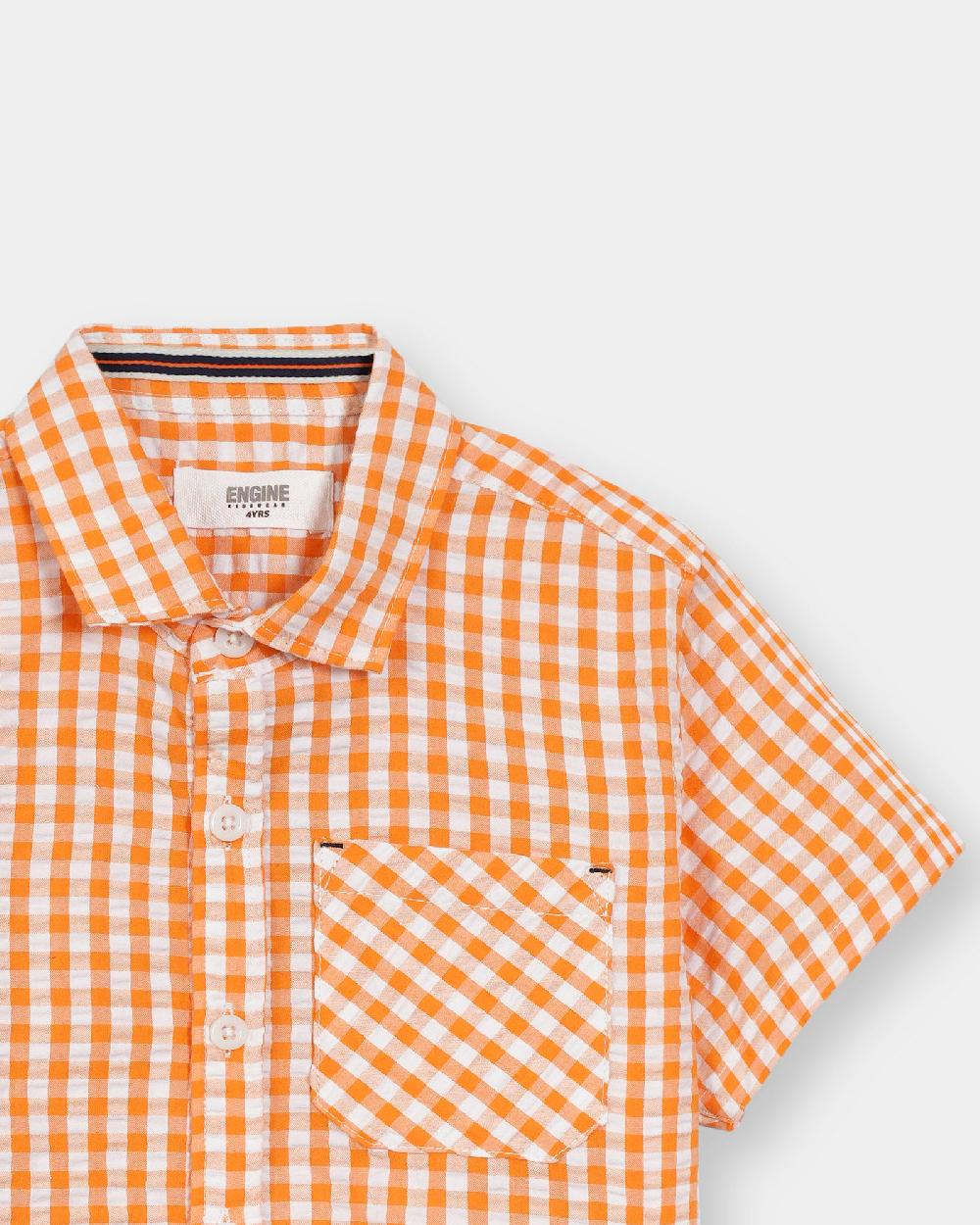 Engine Boys Casual Shirt VTC038-2YR-ORG