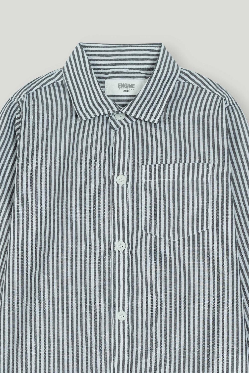 Engine Boys Casual Shirt VTC040-2YR-BLK