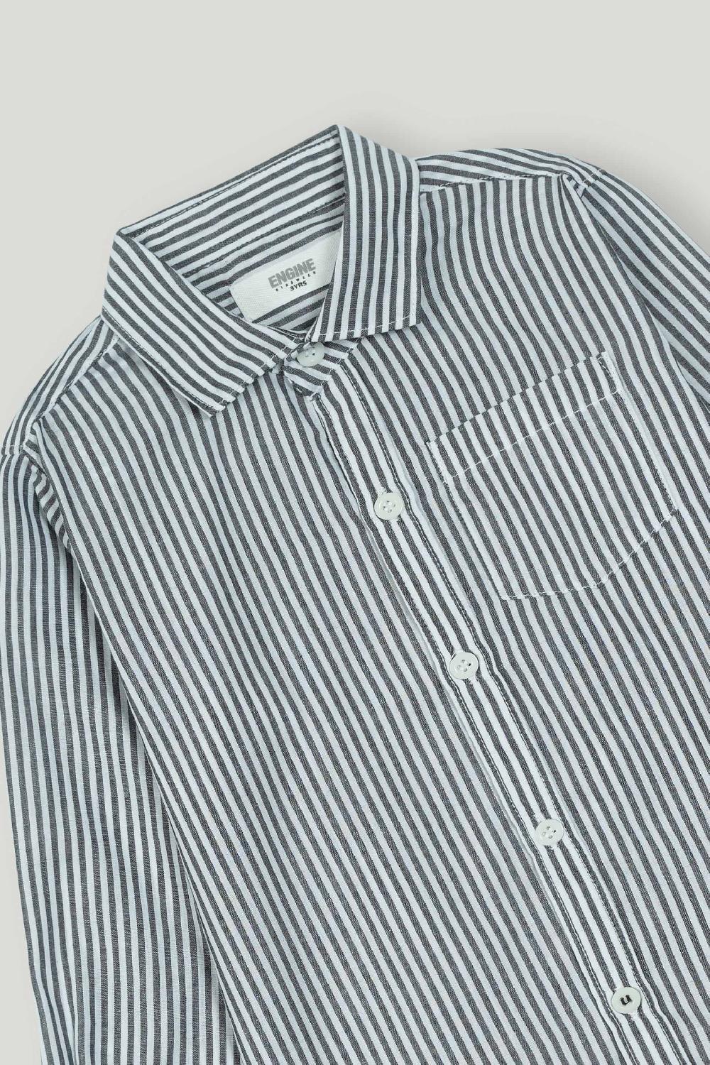 Engine Boys Casual Shirt VTC040-2YR-BLK