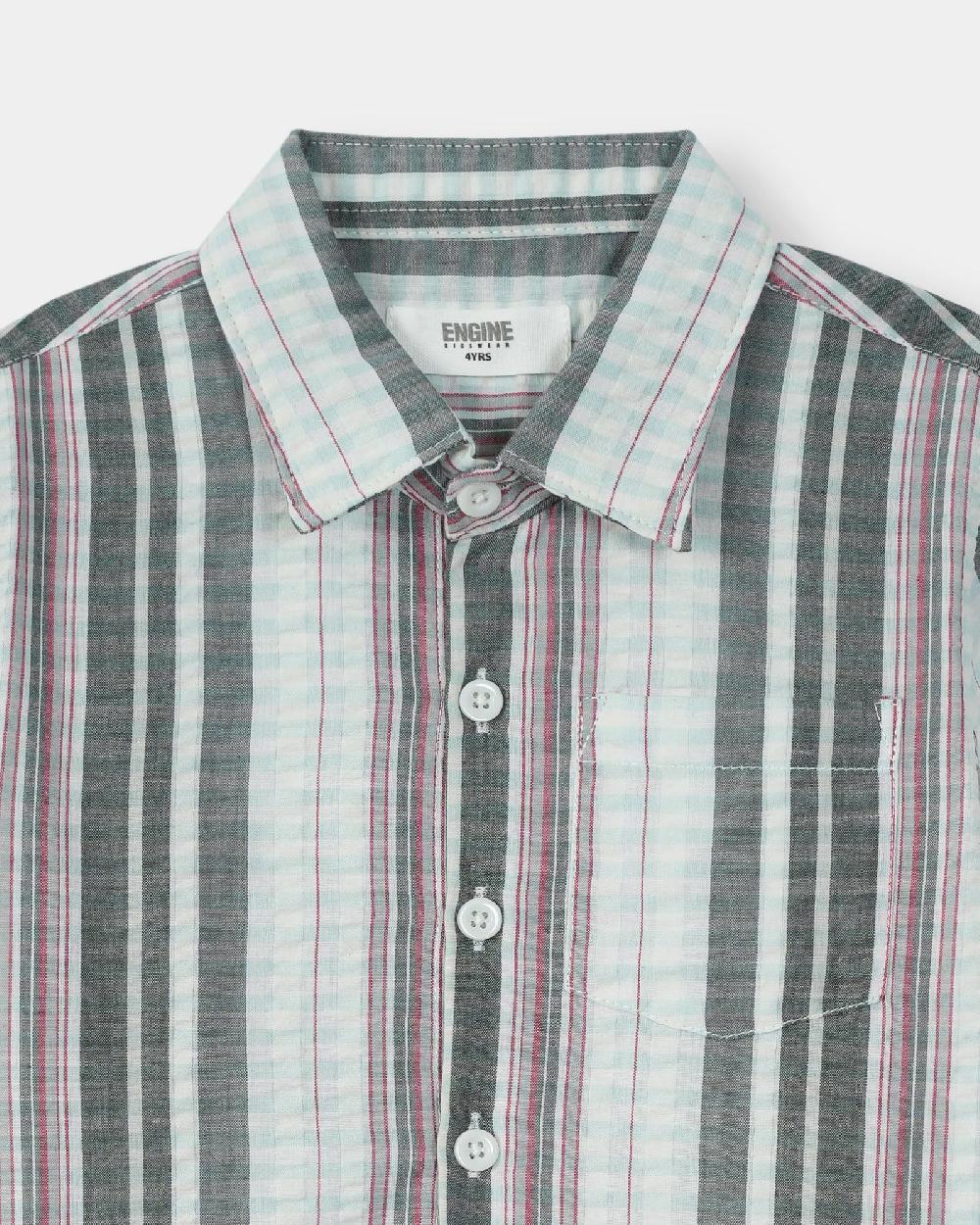 Engine Boys Casual Shirt VTC045-2YR-BLK