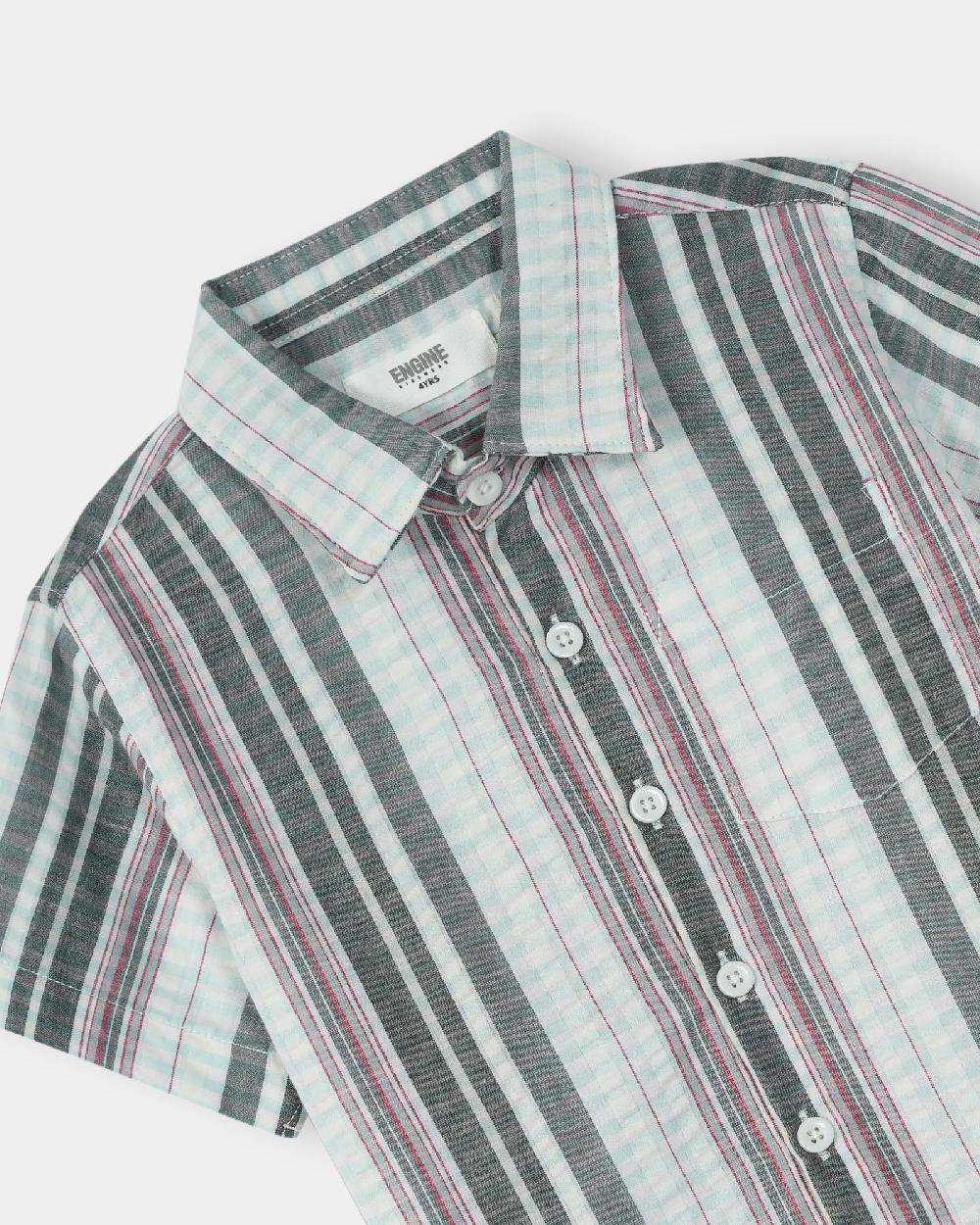 Engine Boys Casual Shirt VTC045-2YR-BLK