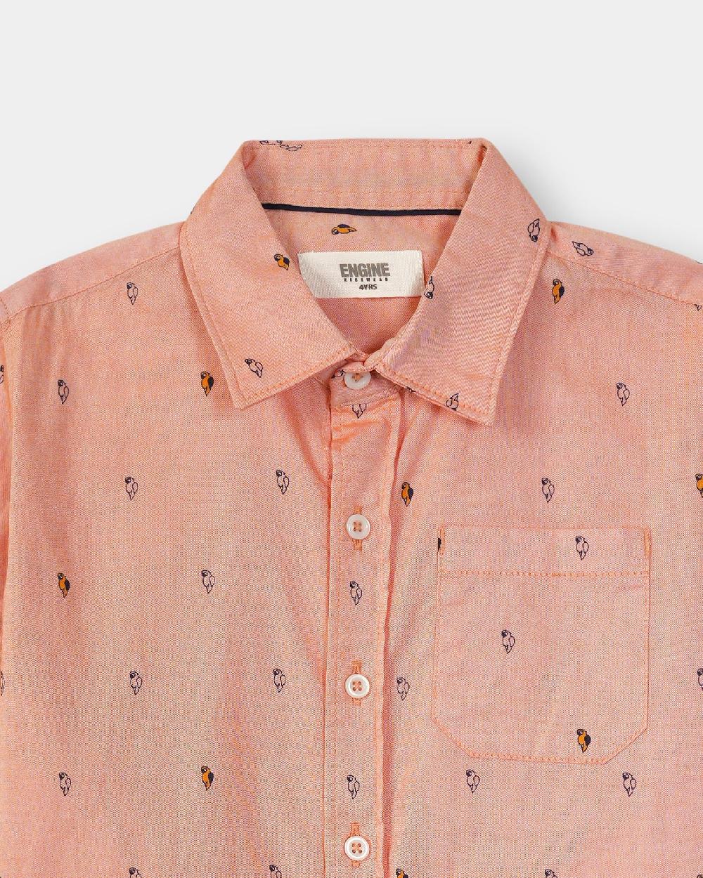 Engine Boys Casual Shirt VTC047-2YR-ORG