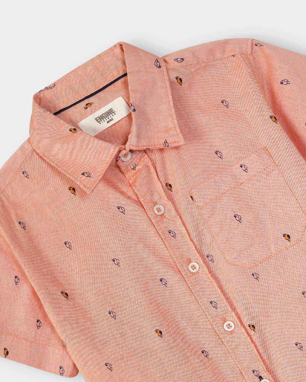 Engine Boys Casual Shirt VTC047-2YR-ORG