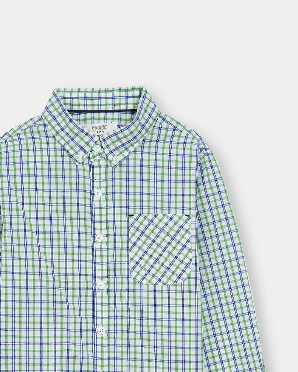 Engine Boys Casual Shirt VTC048-2YR-GRN