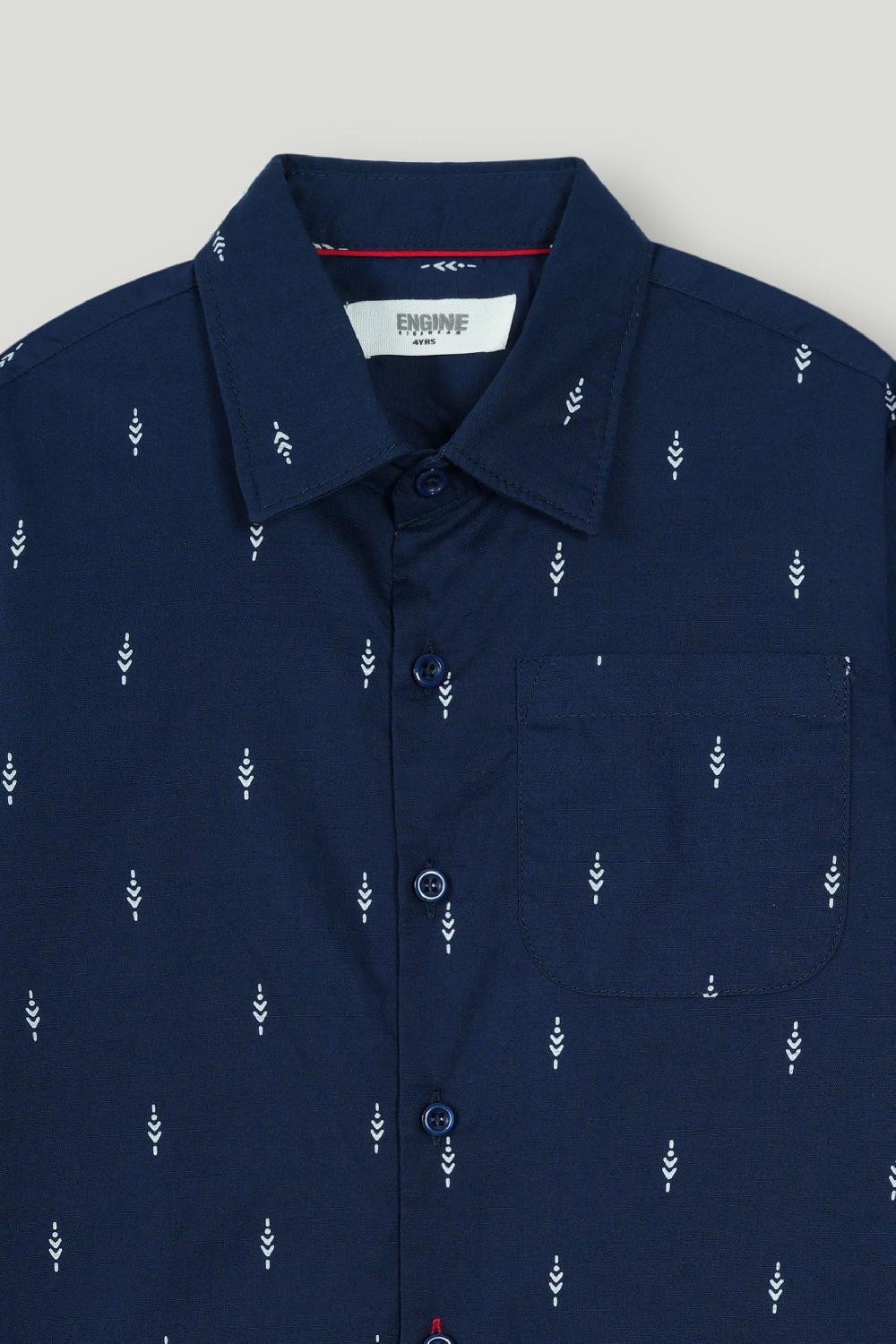 Engine Boys Casual Shirt VTC049-2YR-NVY