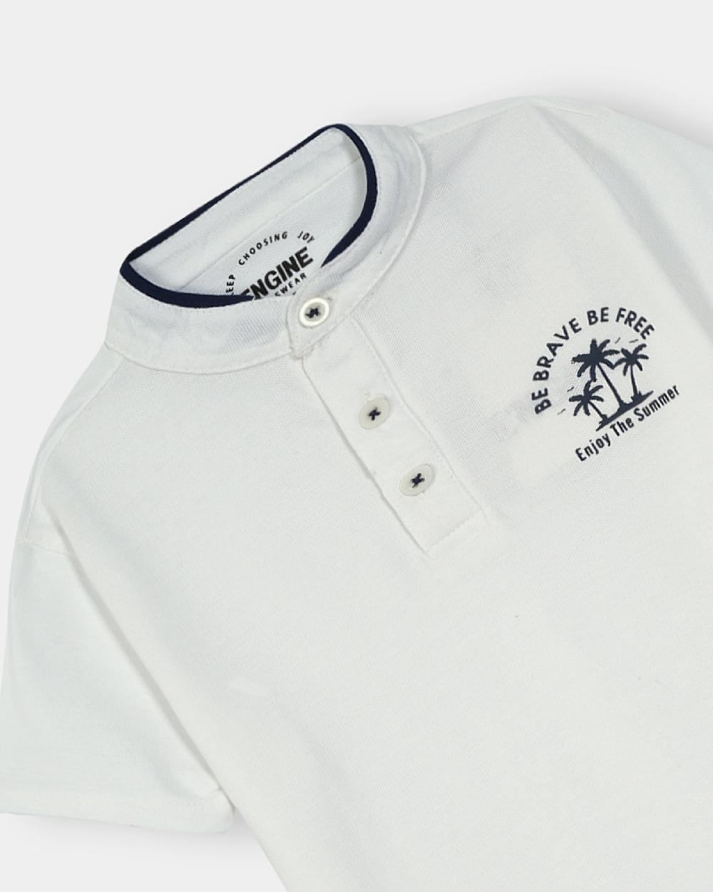 Engine Boys Henley VKT101-K02-WHT