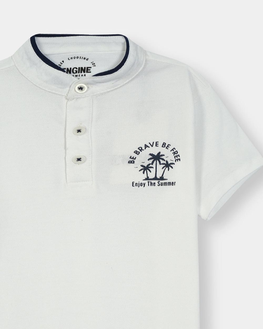 Engine Boys Henley VKT101-K02-WHT