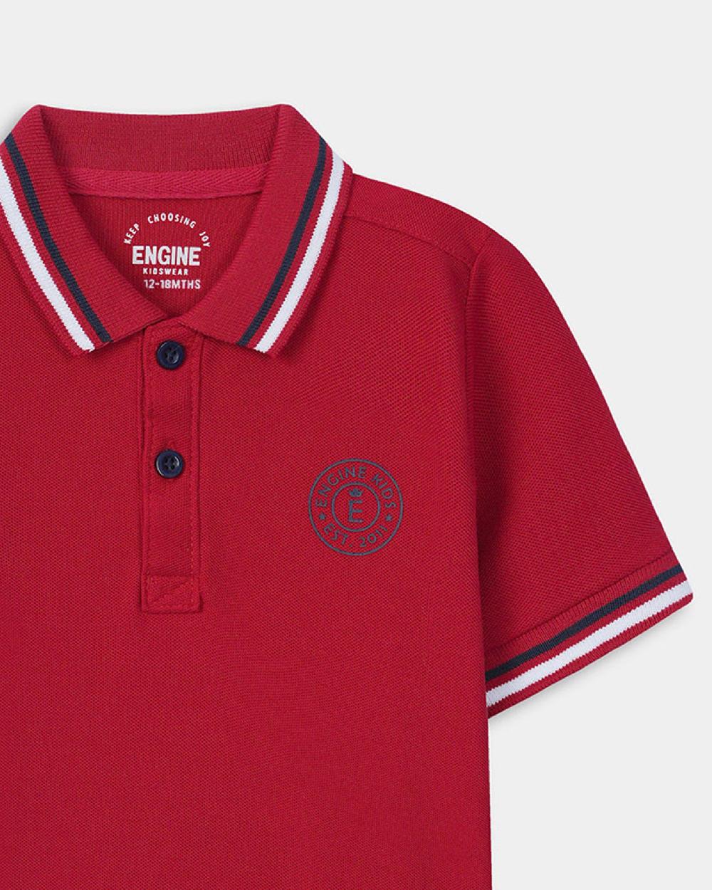 Engine Boys Polo Tee IT5004-I02-RED