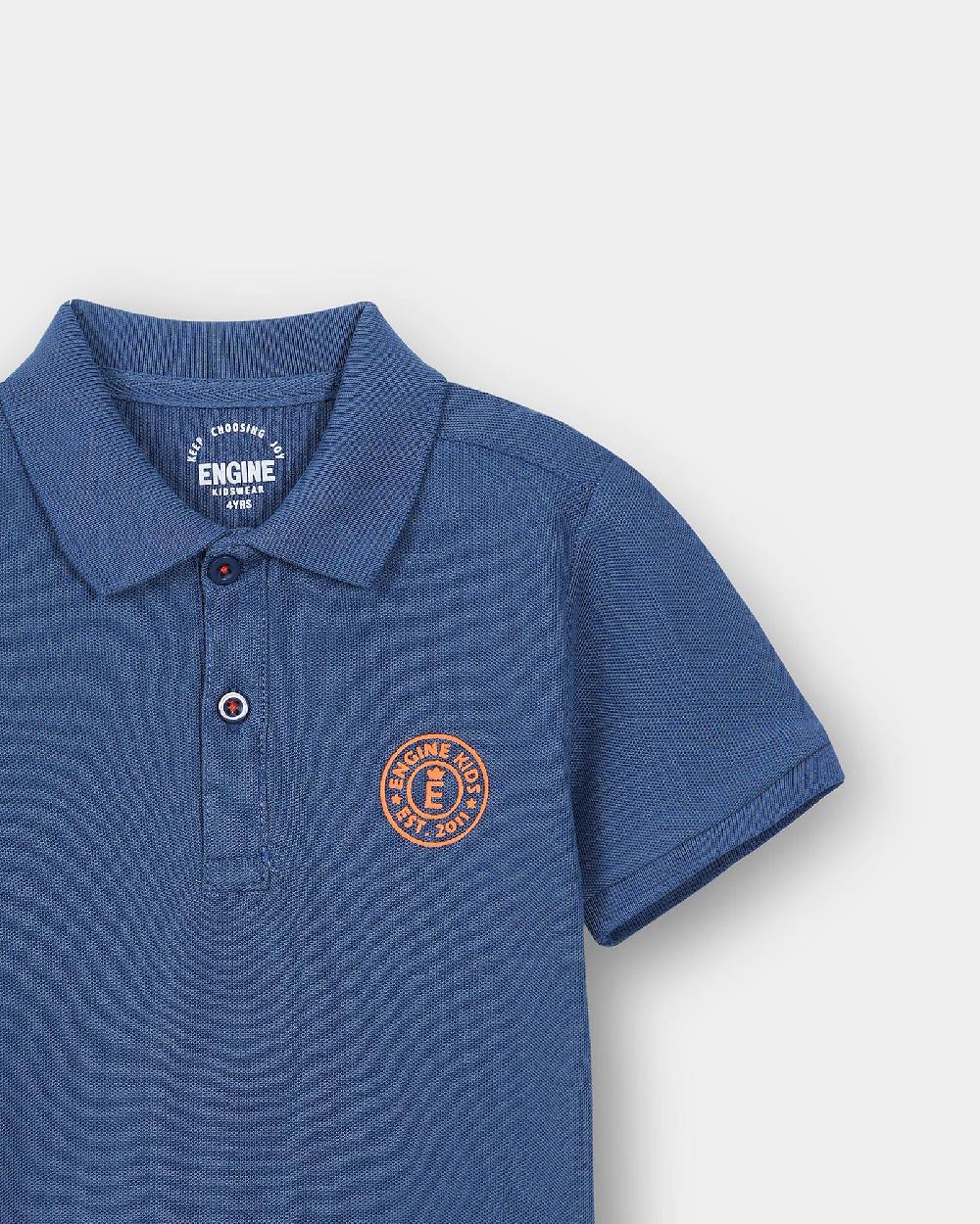 Engine Boys Polo Tee IT5005-I02-BLU
