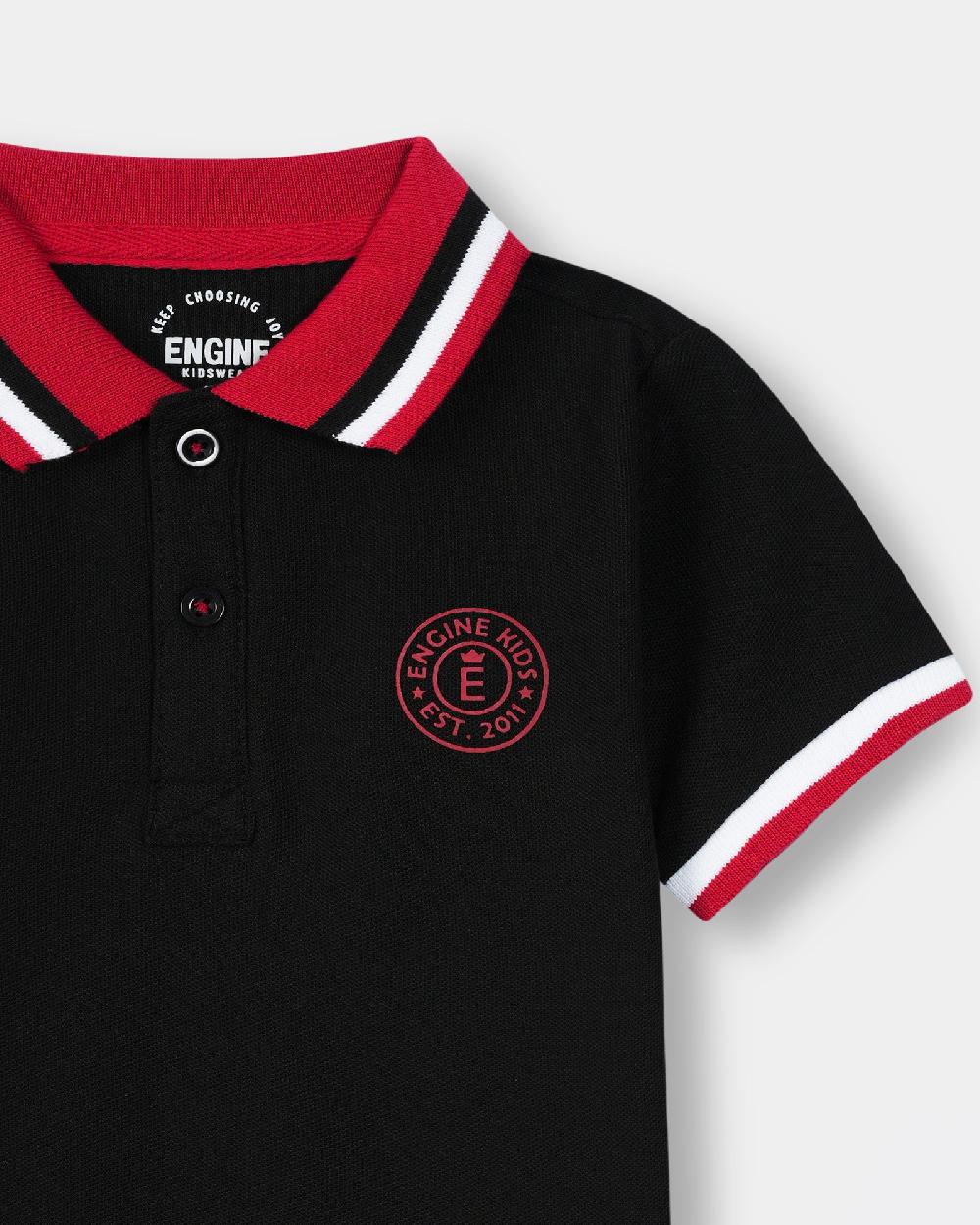 Engine Boys Polo Tee IT5048-I02-BLK
