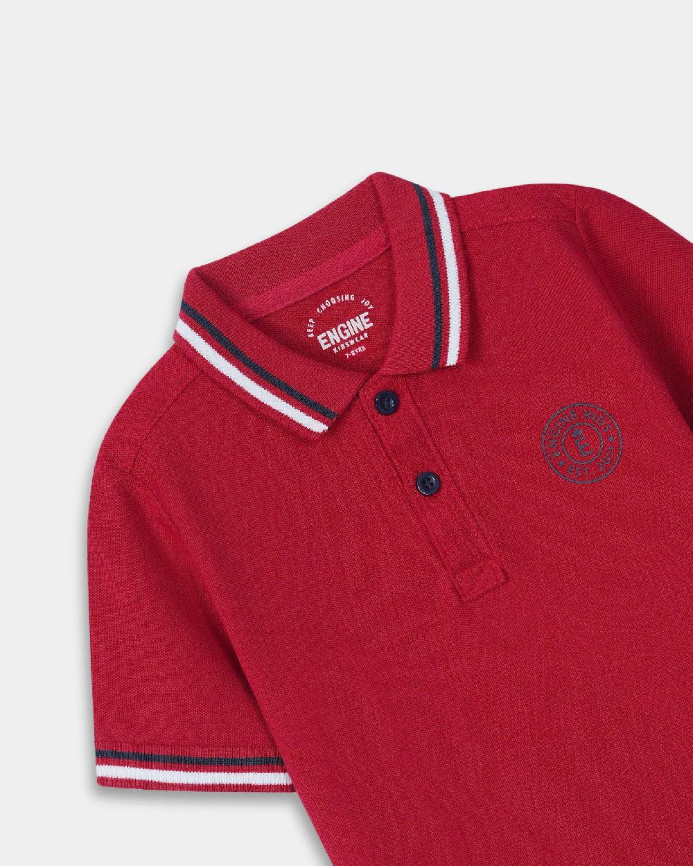 Engine Boys Polo Tee KT5005-K02-RED