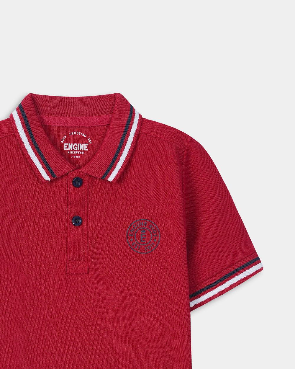 Engine Boys Polo Tee KT5005-K02-RED