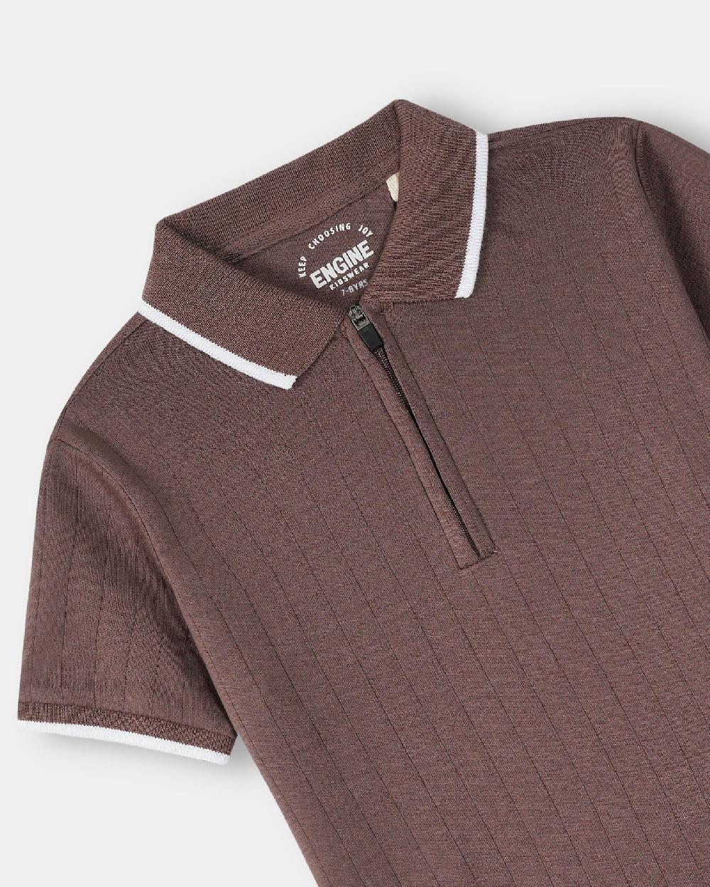Engine Boys Polo Tee KT5036-507-BRN