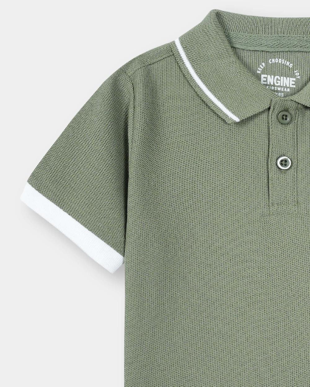 Engine Boys Polo Tee KT5053-K04-SAG