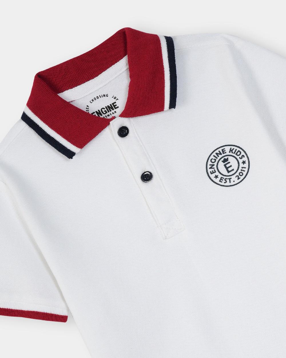 Engine Boys Polo Tee KT5060-K02-WHT