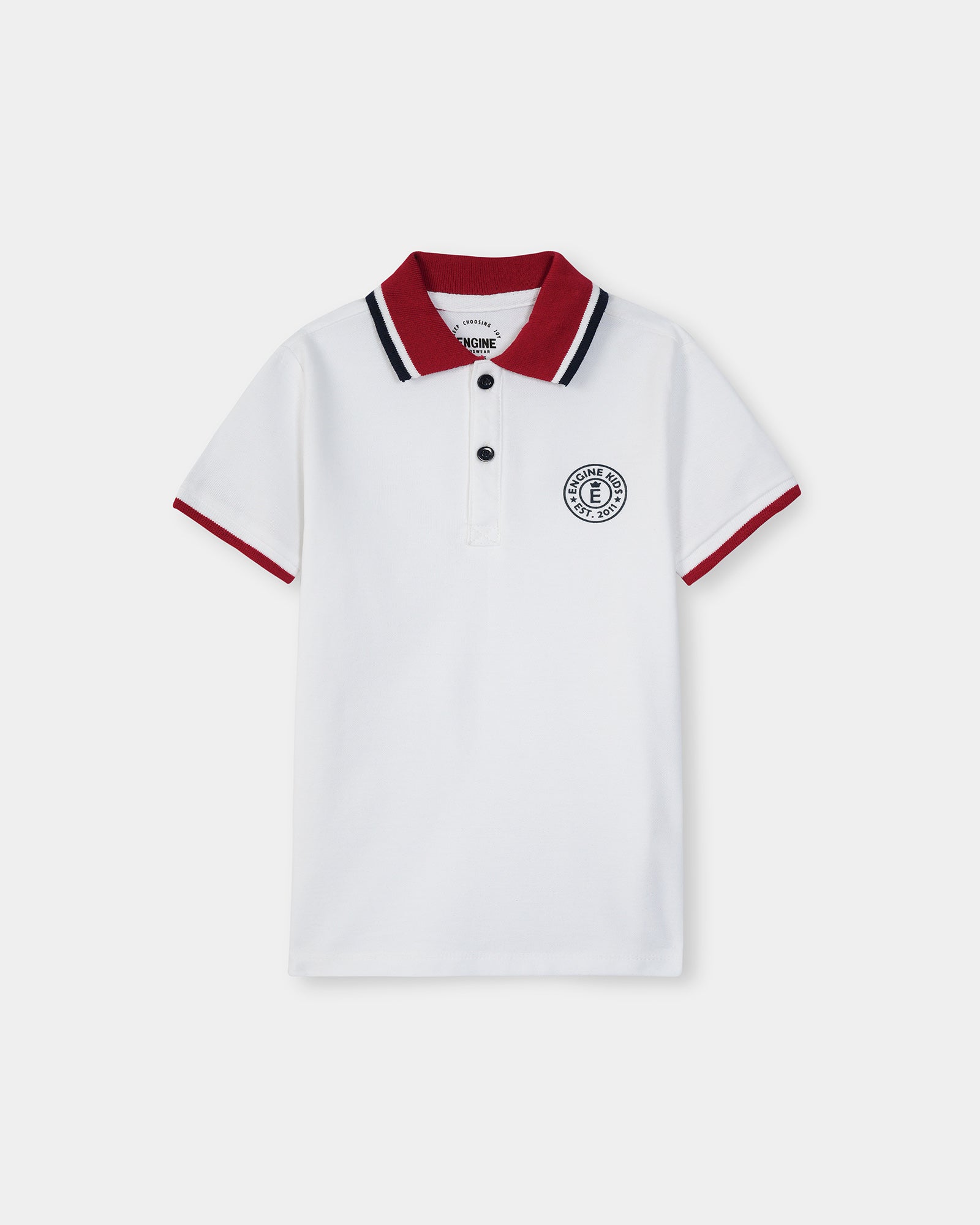 engine Boys Polo Tee KT5060-K02-WHT