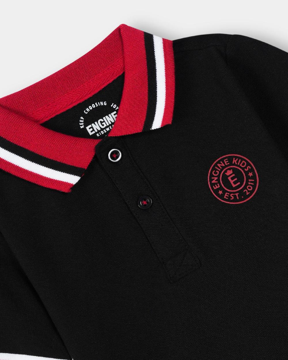 Engine Boys Polo Tee KT5064-506-BLK