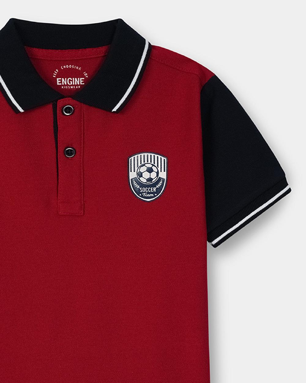 Engine Boys Polo Tee KT5066-506-RED