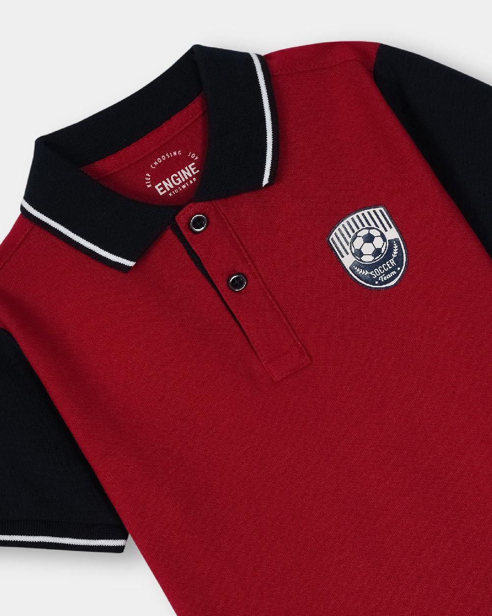 Engine Boys Polo Tee KT5066-506-RED