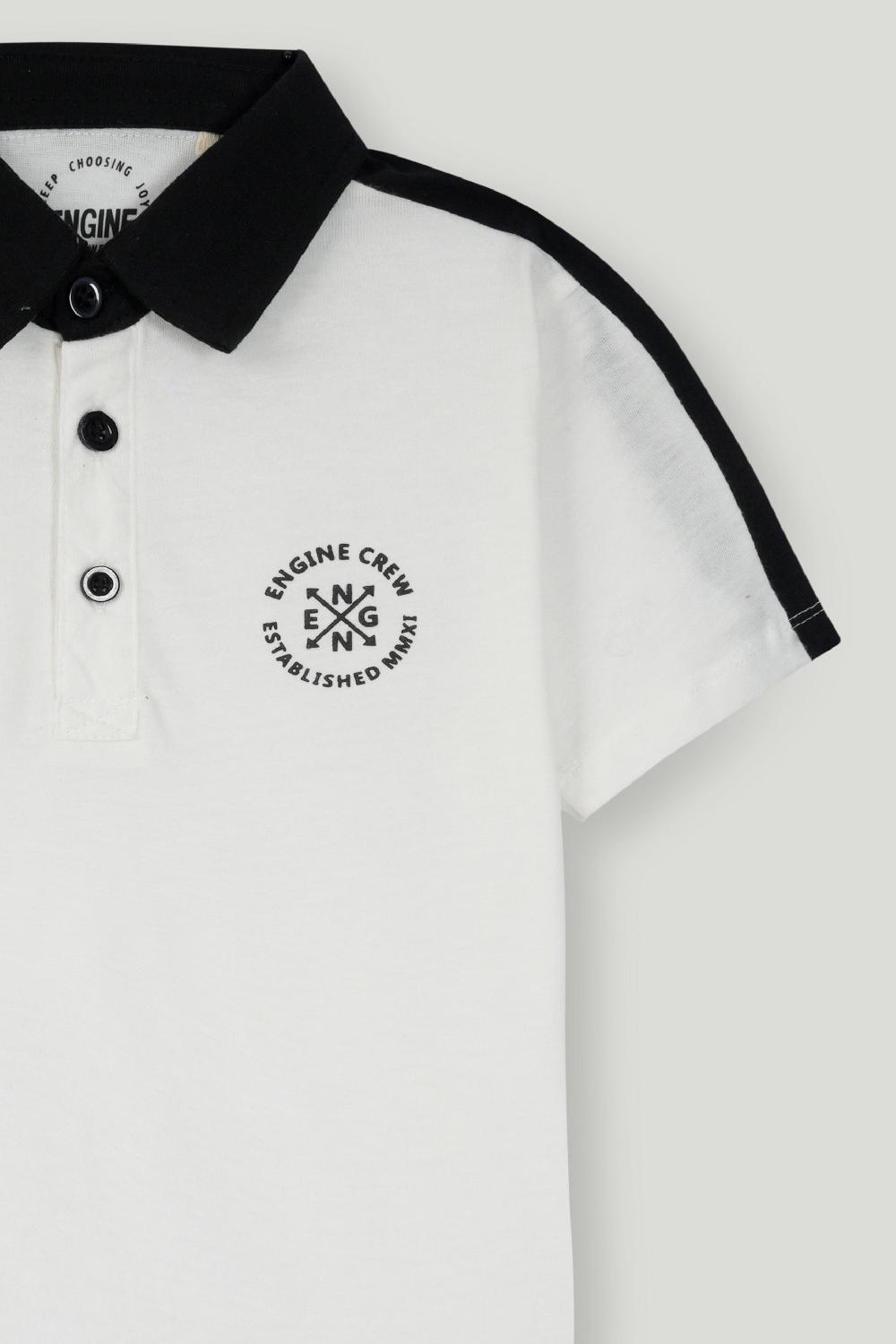 Engine Boys Polo Tee KT5067-K02-WHT