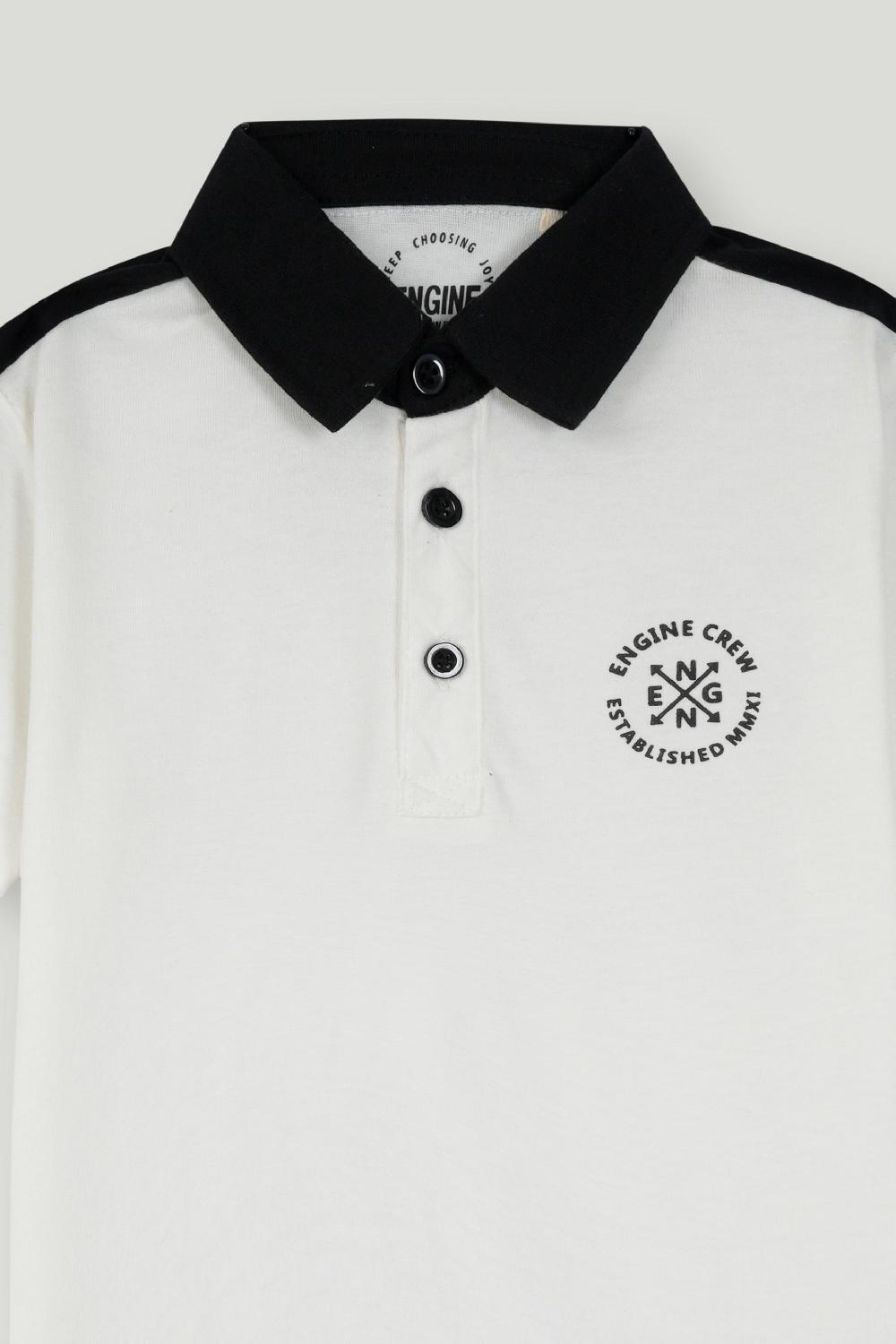 Engine Boys Polo Tee KT5067-K02-WHT