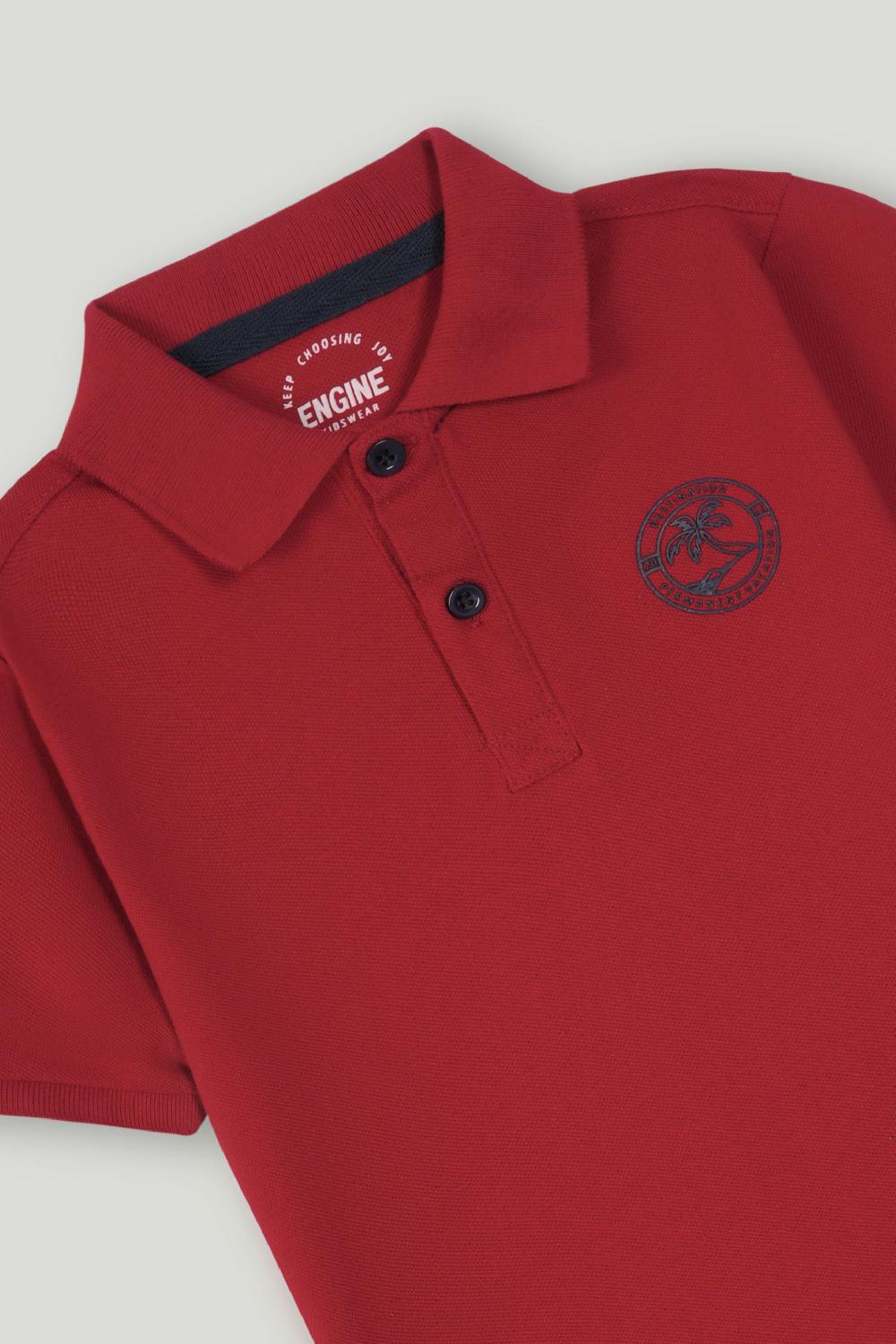 Engine Boys Polo Tee KT5071-K02-RED