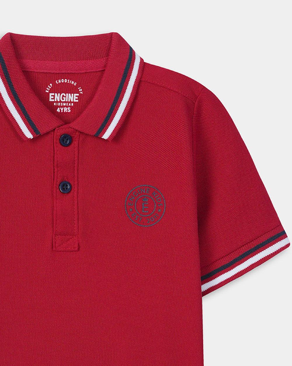 Engine Boys Polo Tee TT5003-2YR-RED