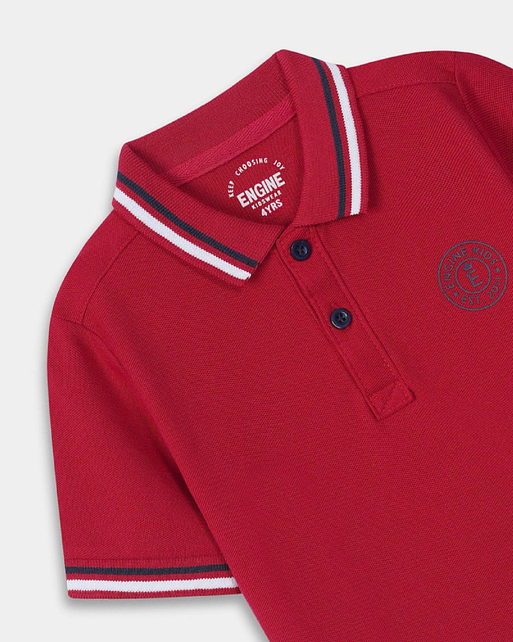 Engine Boys Polo Tee TT5003-2YR-RED