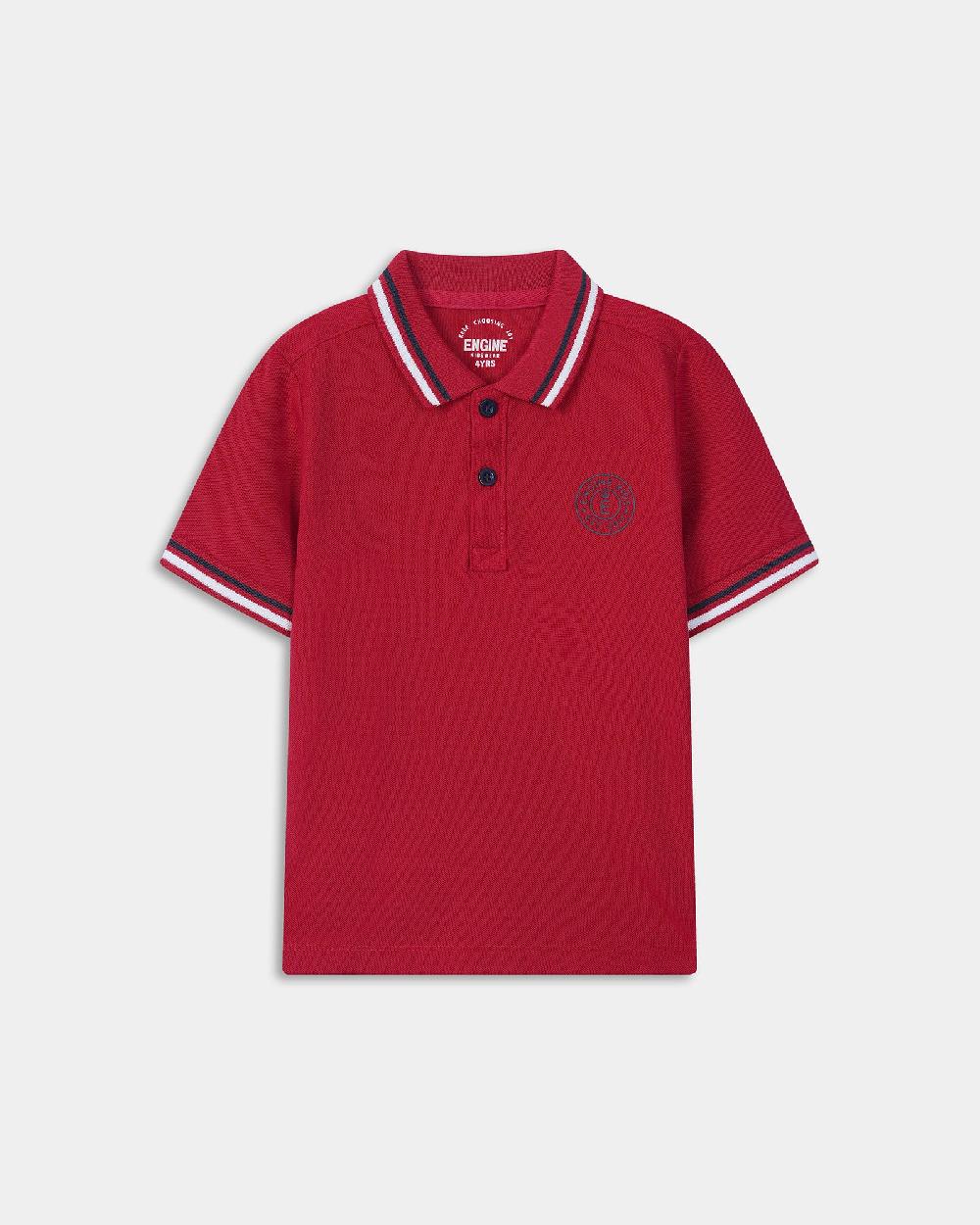 engine Boys Polo Tee TT5003-2YR-RED