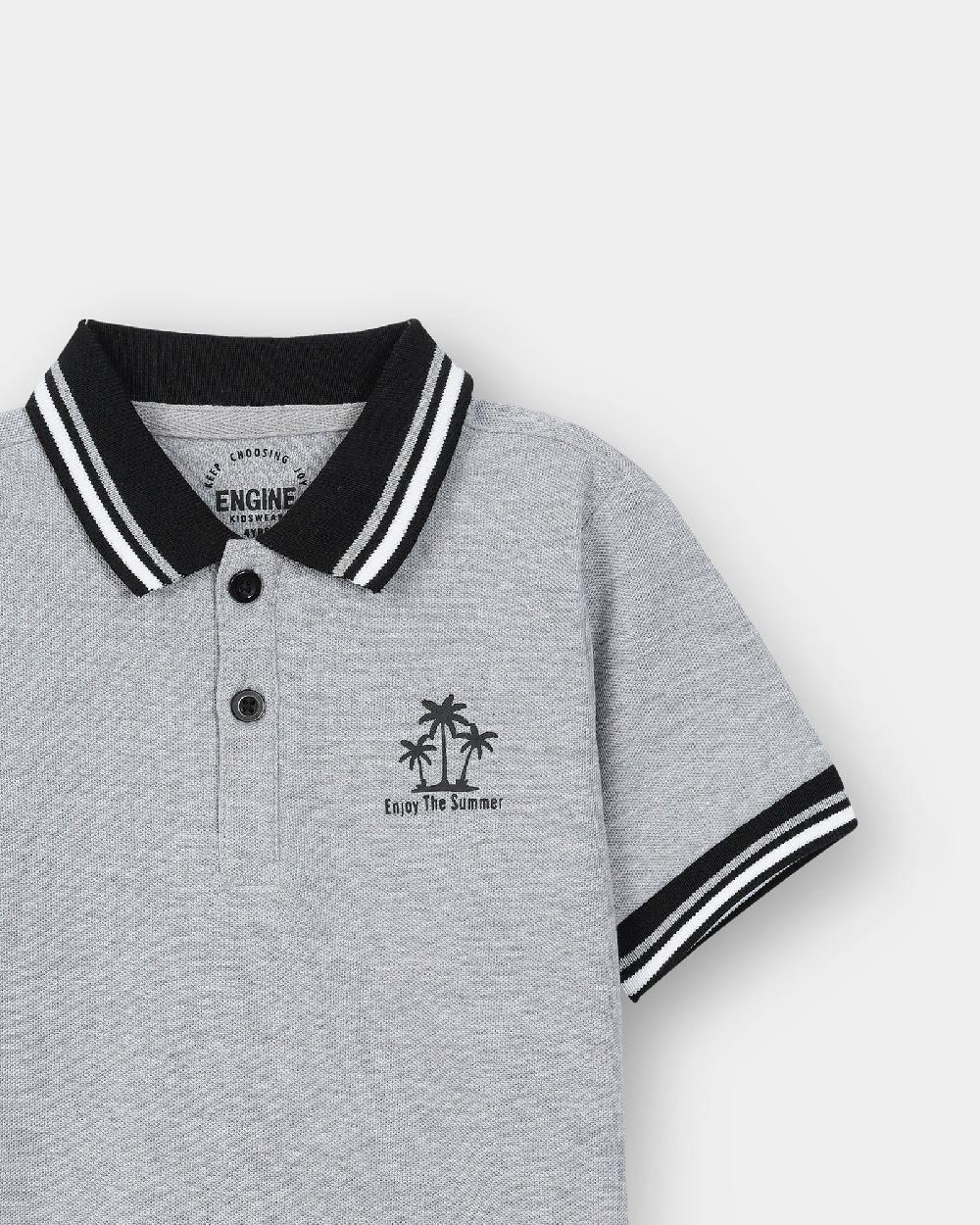 Engine Boys Polo Tee TT5014-T04-GRY