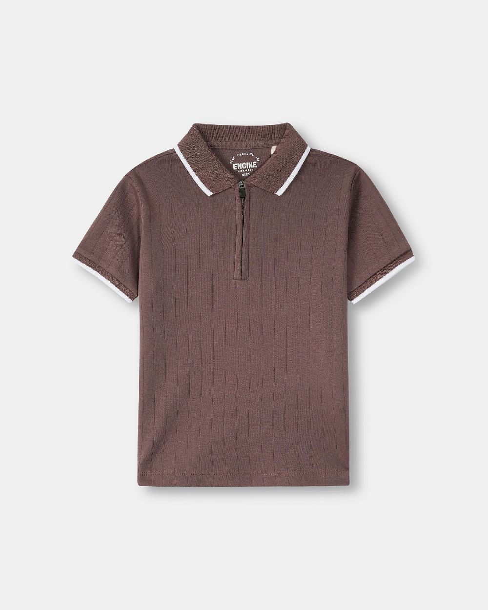 engine Boys Polo Tee TT5033-2YR-BRN