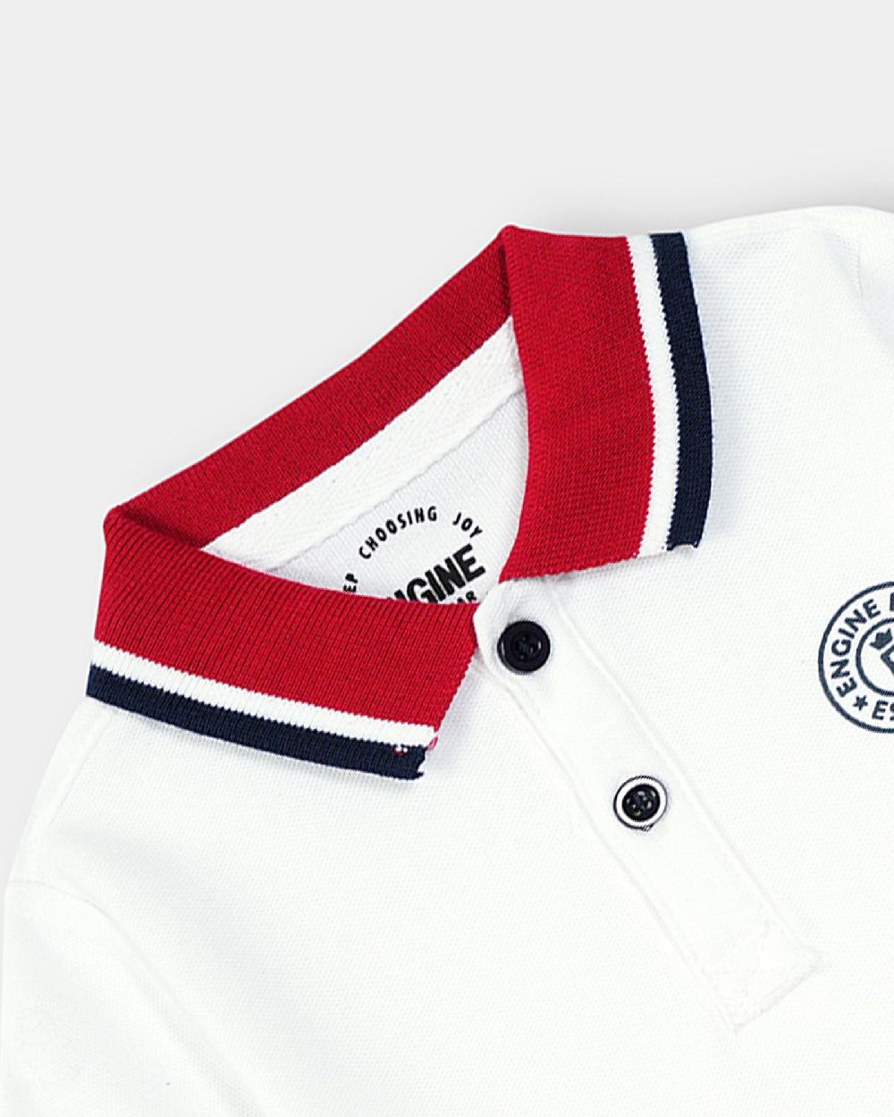 Engine Boys Polo Tee TT5061-2YR-WHT